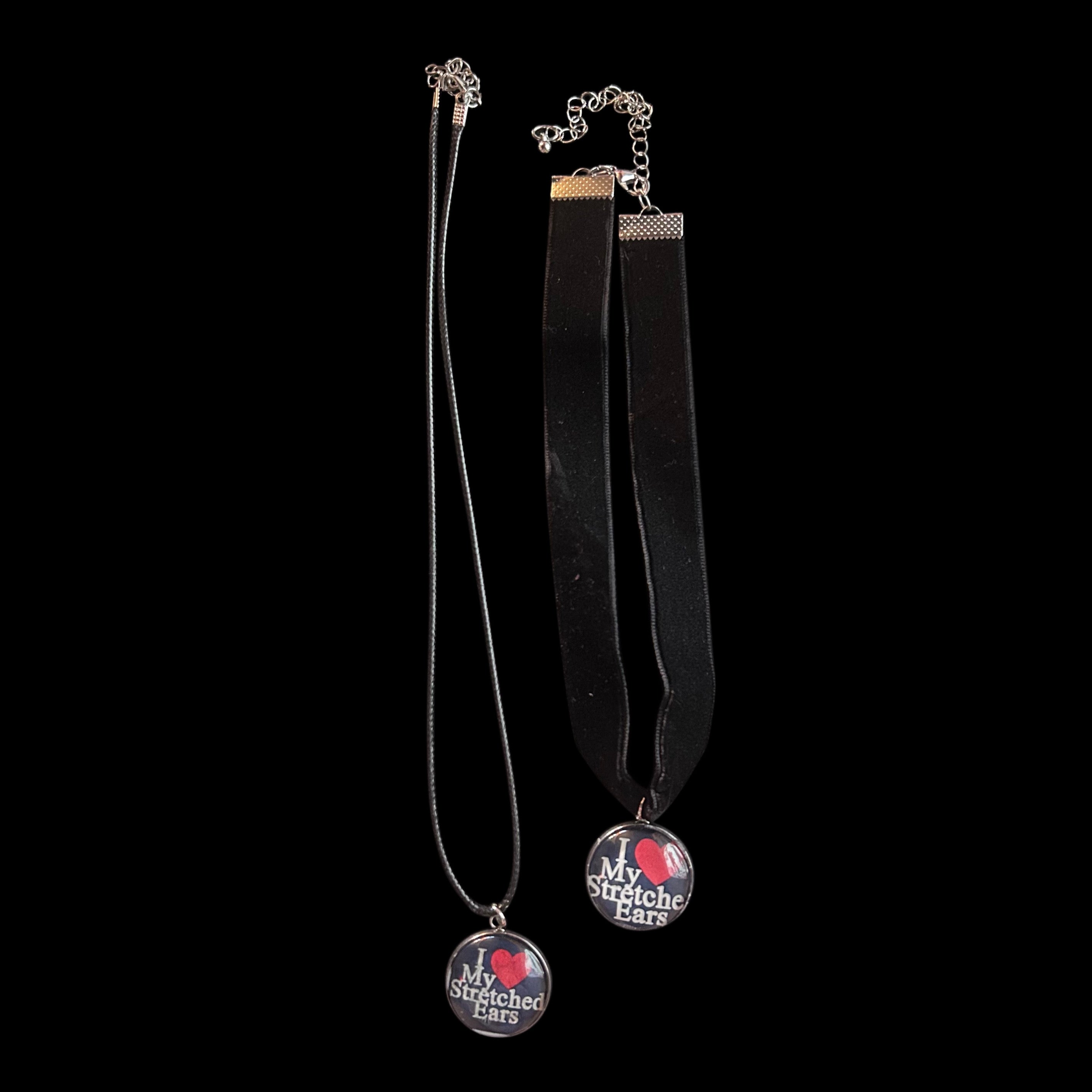 I <3 my stretched ears necklace
