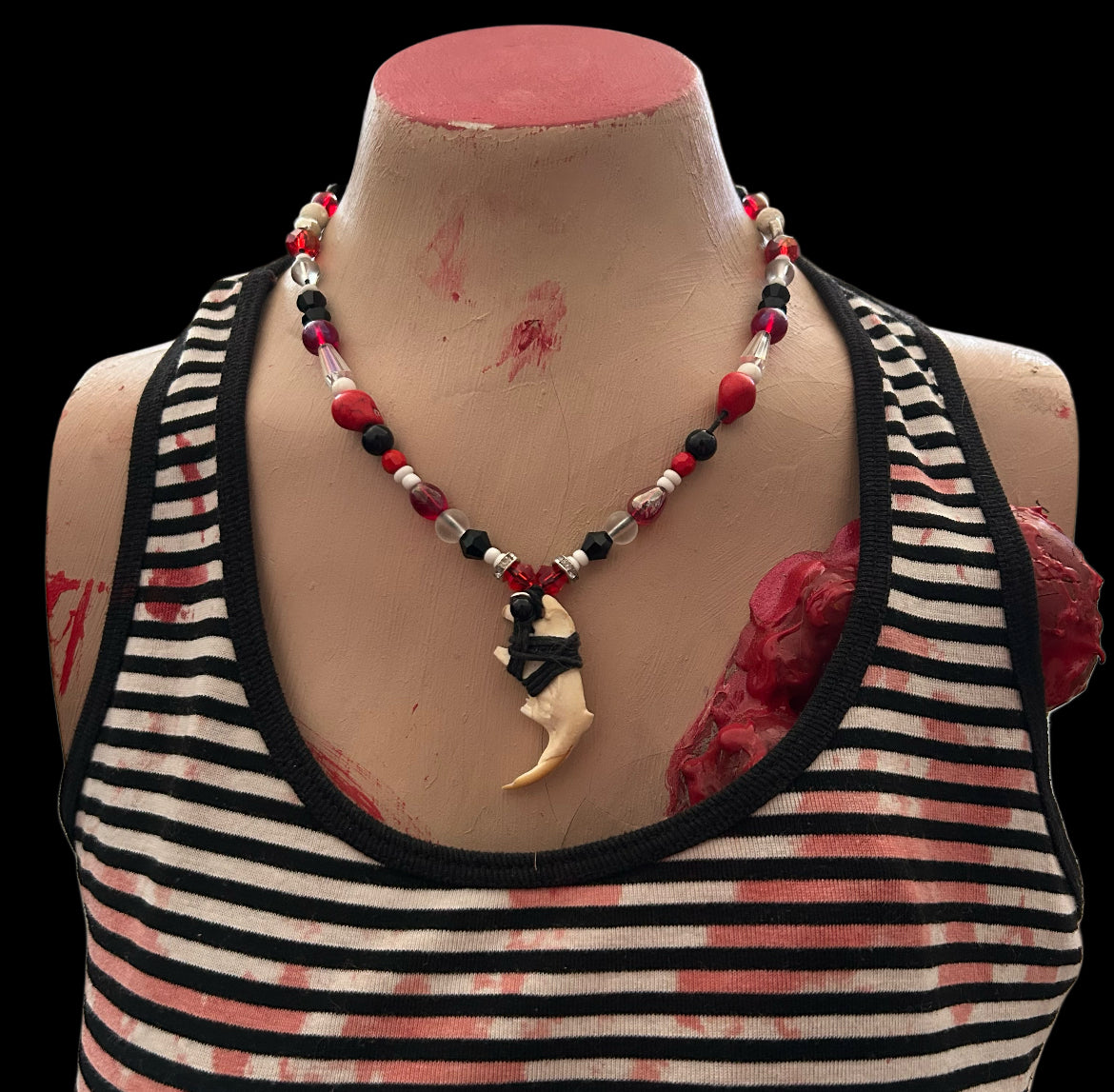 Scarlet Mandible Necklace
