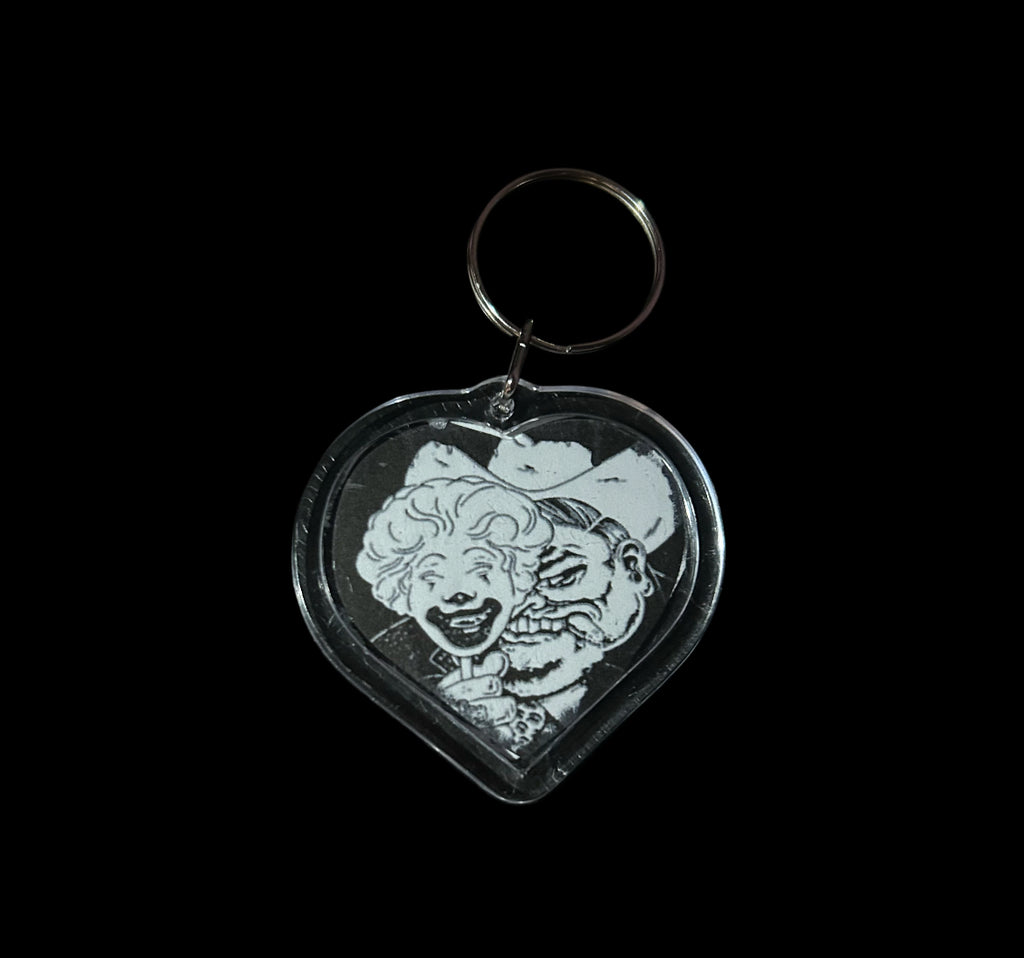 wannabe clown keychain