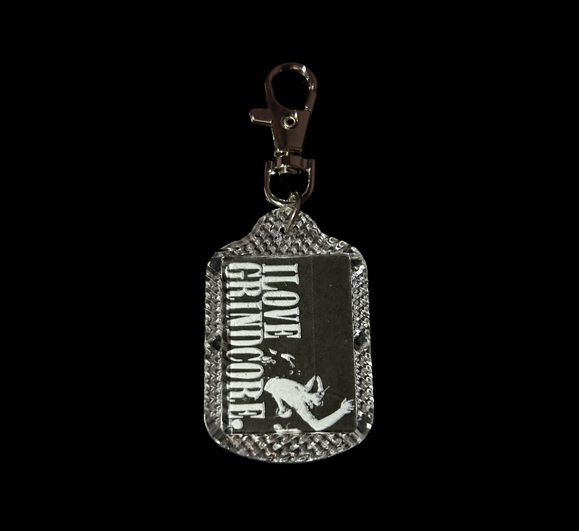 I love grindcore keychain