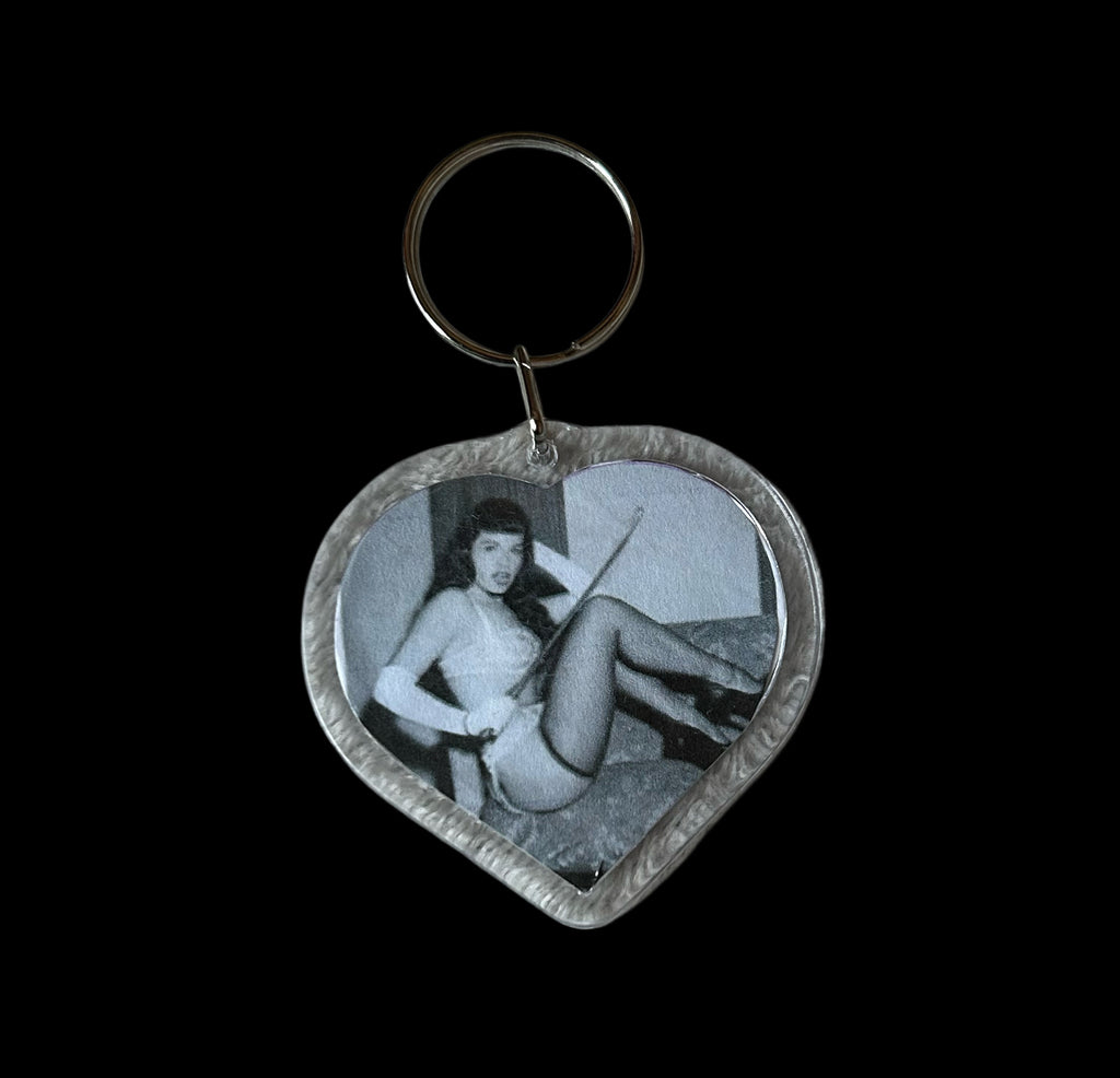 Bettie page Keychain
